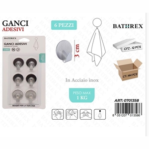 Haczyki samoprzylepne