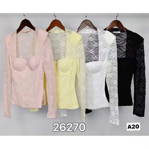 Bluzka damska koronkowa - Produkt Włoski