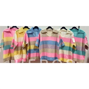 Sweter damski z krótkim rękawem - Produkt Włoski