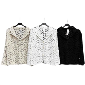 Ażurowy sweter damski - Produkt Włoski