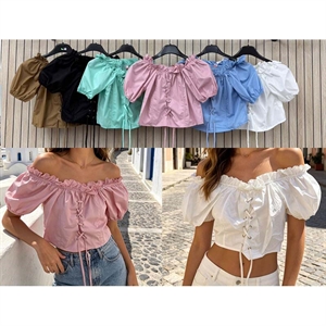 Bluzka crop top damski produkt Włoski