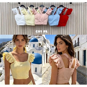 Bluzka crop top damski produkt Włoski