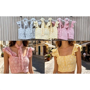 Bluzka crop top damski produkt Włoski