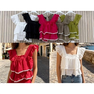 Bluzka crop top damski produkt Włoski