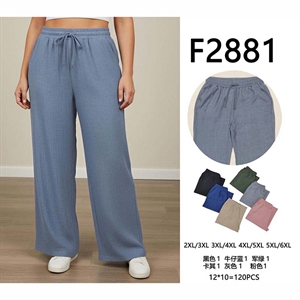 Spodnie szerokie nogawki damskie  2XL/3XL-5XL/6XL
