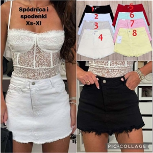 Spódnica/spodenki jeansowe damskie XS-XL