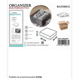 Pudełko organizer na wszystko 13x28x28cm