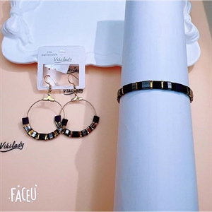 Komplet Kolczyki + Bransoletka