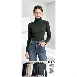 Sweter damski z golfem