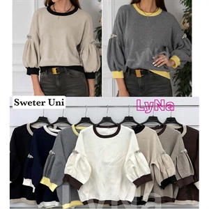 Sweter damski okrągły
