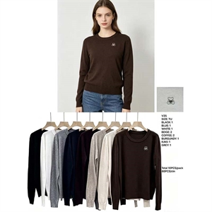 Sweter damski okrągły