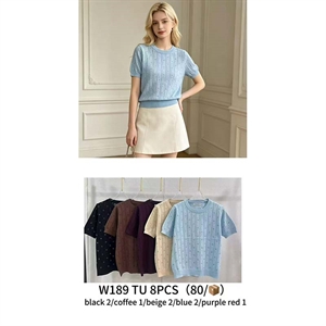 Sweter damski z krótkim rękawem