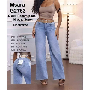 Jeansy damskie Msara  S-2XL
