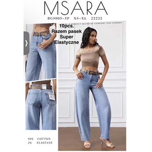 Jeansy damskie Msara  XS-XL