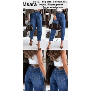 Jeansy damskie Big Size  M-3XL