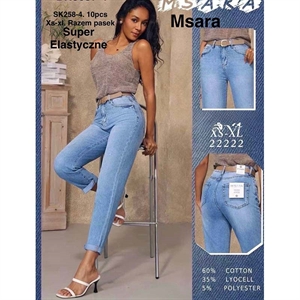 Jeansy damskie Msara  XS-XL