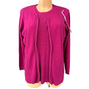 Sweter damski rozpinany na zamek  L/XL-2XL/3XL