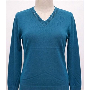 Sweter damski z dekoltem w serek  M/L-XL/2XL