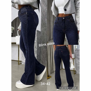 Jeansy z cekinami  34-42