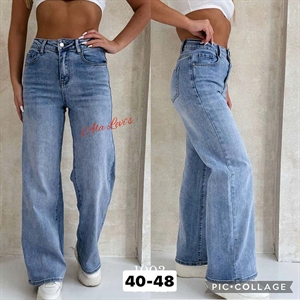 Jeansy szerokie nogawki  40-48
