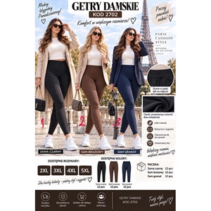 Legginsy długie damskie  2XL-5XL