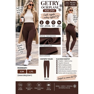 Legginsy ocieplane damskie  S/M-L/XL