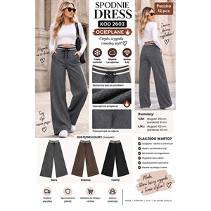 Spodnie dresowe ocieplane  S/M-L/XL