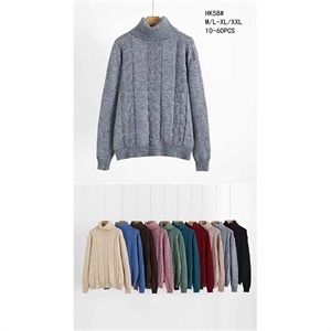 Sweter damski z golfem  M/L-XL/2XL