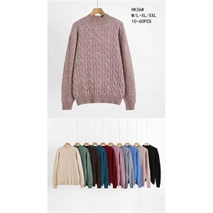 Sweter damski okrągły  M/L-XL/2XL