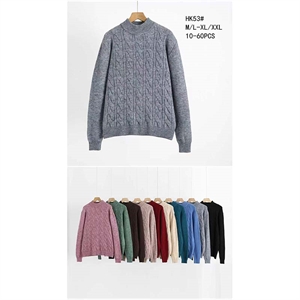 Sweter damski okrągły  M/L-XL/2XL