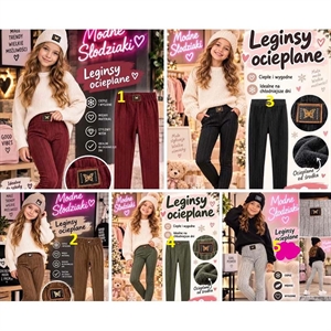 Legginsy ocieplane 134-158 lat