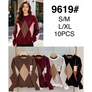 Sweter damski okrągły  S/M-L/XL