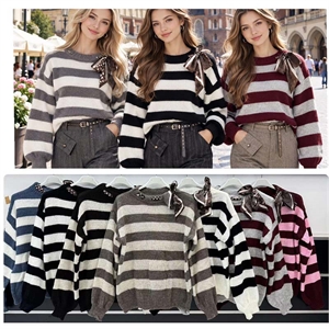 Sweter damski okrągły