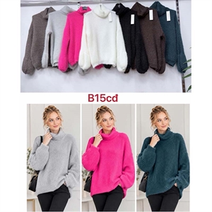 Sweter damski z golfem