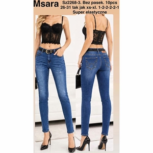 Jeansy damskie  26-31(XS-XL)