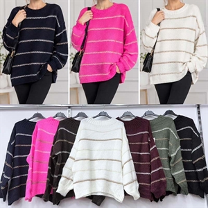 Sweter damski okrągły