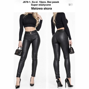 Spodnie ze sztucznej skóry  XS-XL