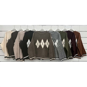 Sweter damski okrągły