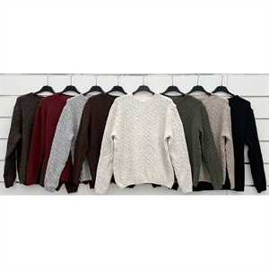 Sweter damski okrągły