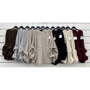 Sweter damski okrągły