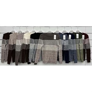 Sweter damski okrągły