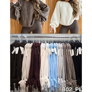Sweter damski okrągły