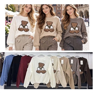 Sweter damski okrągły
