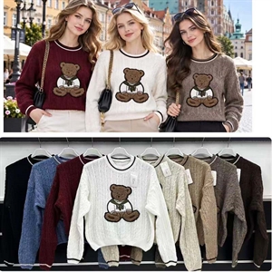 Sweter damski okrągły