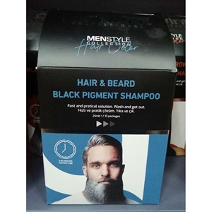 Czarny pigmentowy szampon do włosów