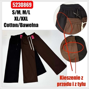 Spodnie damskie szerokie nogawki (S-2XL)