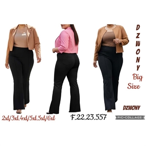 Spodnie dzwony damskie (2XL-6XL)