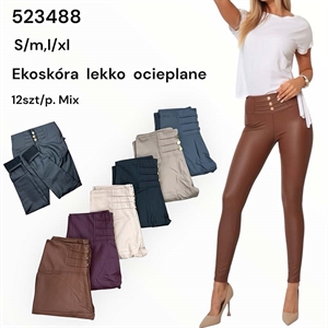 Legginsy lekko ocieplane damskie (S/M-L/XL)