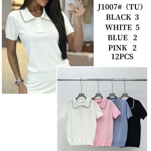 Sweter damski z krótkim rękawem