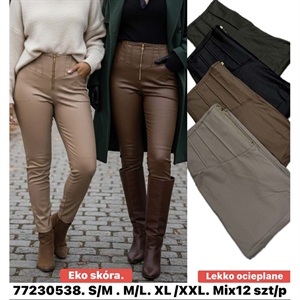 Spodnie lekko ocieplane damskie (S-2XL)